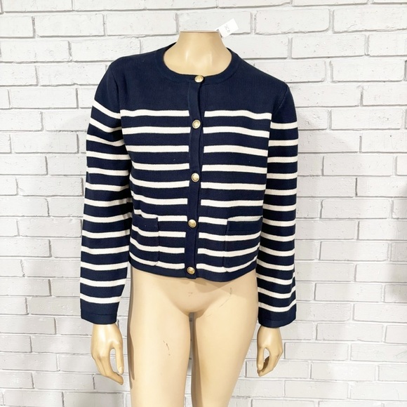 J.Crew Women’s Striped Lady Sweater Jacket